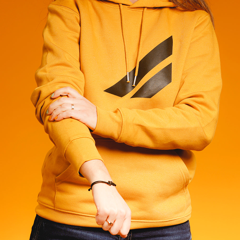 Mustard hooded sweatshirt